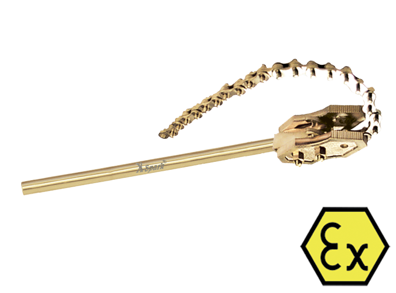 Ключ трубный цепной самонатяжной искробезопасный X-Spark 129 