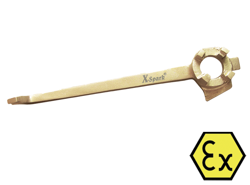 Ключ для крышек бочек "европейский" искробезопасный Al-Cu 179А-1002 X-Spark